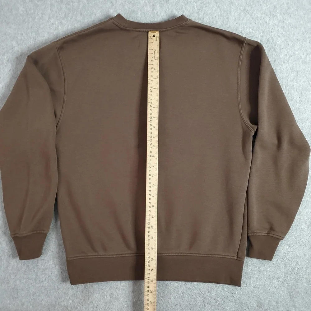 Nike Jordan Sweatshirt Mens Small Brown Fleece Crew Jumpman Logo DQ7520-274